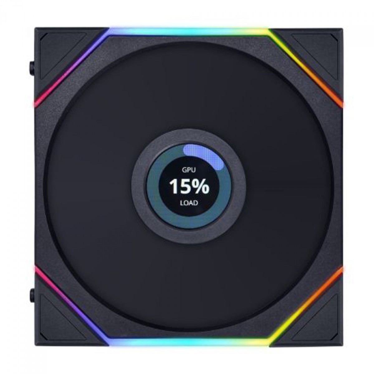 Cooler Para Gabinete Lian Li Uni Fan TL LCD, RGB, 120mm, Com Tela, Preto, 12TLLCD1B BLACK - foto 1