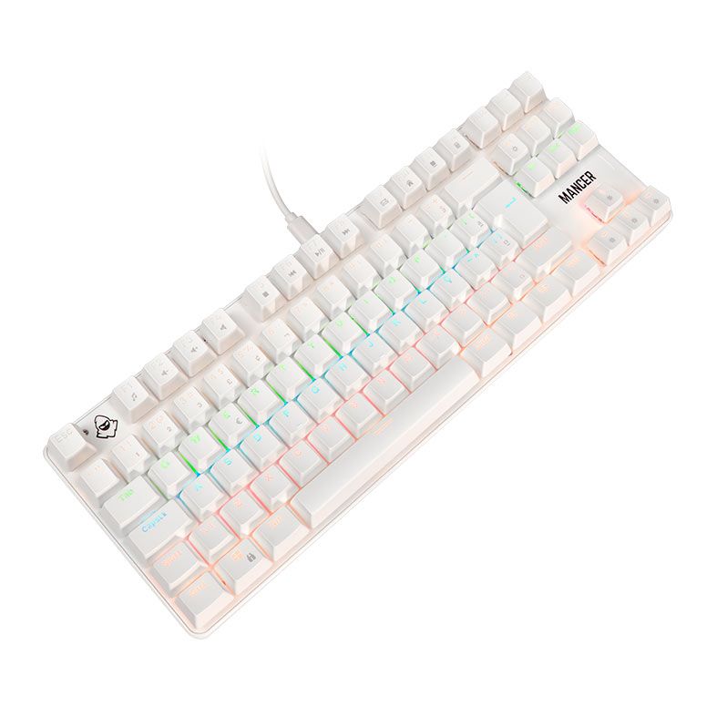 Teclado Mecanico Mancer Shade MK3, Rainbow, Switch Huano Vermelho, Branco, MCR-SHM3-WH01 - miniatura 6
