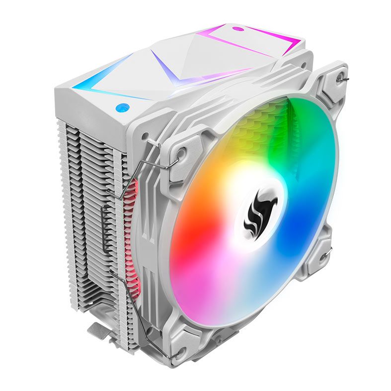 Cooler Para Processador Pichau Falcon, ARGB, 120mm, Branco, PG-FLCARGB-WH01 - foto 1