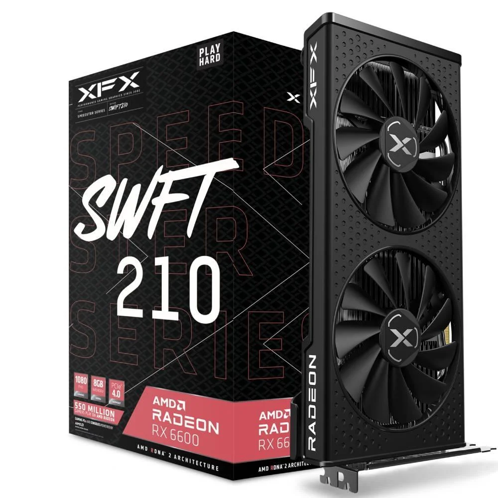 Placa De Vídeo RX 6600 8GB - XFX (Semi Nova 90 dias garantia) - foto 1