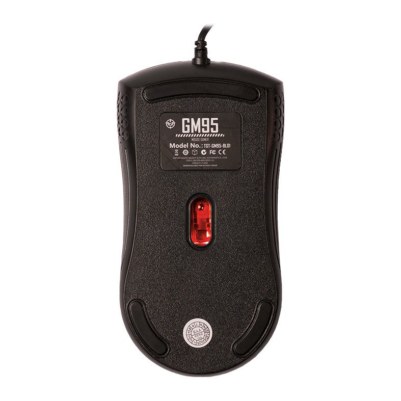 Mouse Gamer TGT GM95 LED, 1600DPI, 4 Botoes, Preto, TGT-GM95-BL01 - miniatura 4