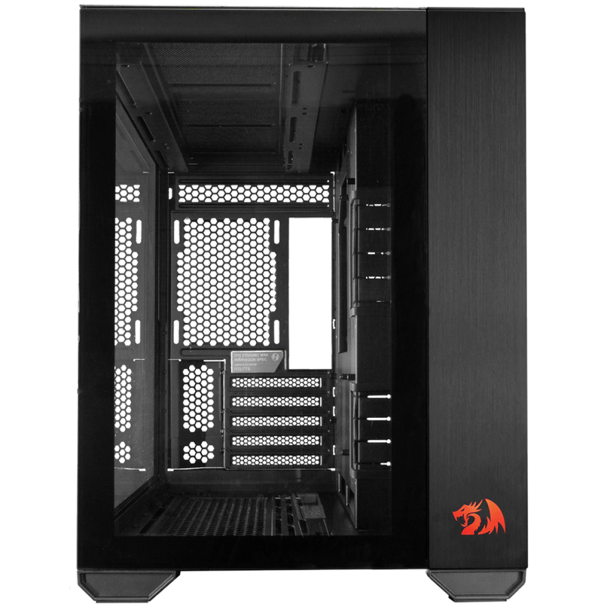 Gabinete Gamer Lian Li O11 Dynamic Mini Redragon Spec Edition, Mid Tower, Vidro Temperado, ATX, Black - miniatura 2