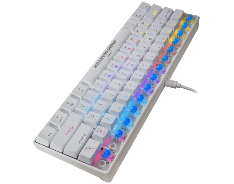 TECLADO KMEX MECANICO GAMER SPECTRAFURY BRANCO KBW8 RBG - miniatura 2