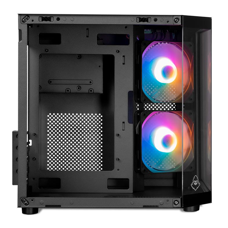 Gabinete Gamer Mancer CV700M, Mini-Tower, Lateral de Vidro, Com 2 Fans, Preto, MCR-CV700M-BK-2F - miniatura 2
