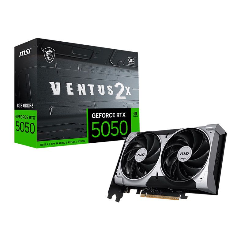 Placa de Video MSI GeForce RTX 5050 Ventus 2X OC, 8GB, GDDR6, 128-bit, G5050-8V2C - foto 1