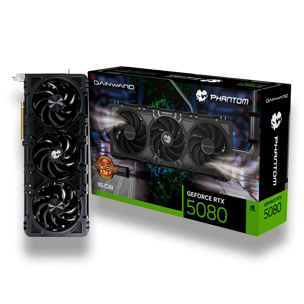PLACA DE VIDEO GAINWARD GEFORCE RTX 5080 PHANTOM GS 16GB GDDR7 256BITS NE75080T19T2-GB2030P - foto 1