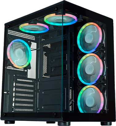 Gabinete Gamer Aquario Bull Shark | CG02P3 - Kmex - foto 1