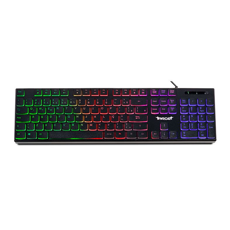 Kit Teclado e Mouse TGT Leopard 2, Rainbow, 1200 DPI, ABNT2, Preto, TGT-LP2-RBW01 - miniatura 4