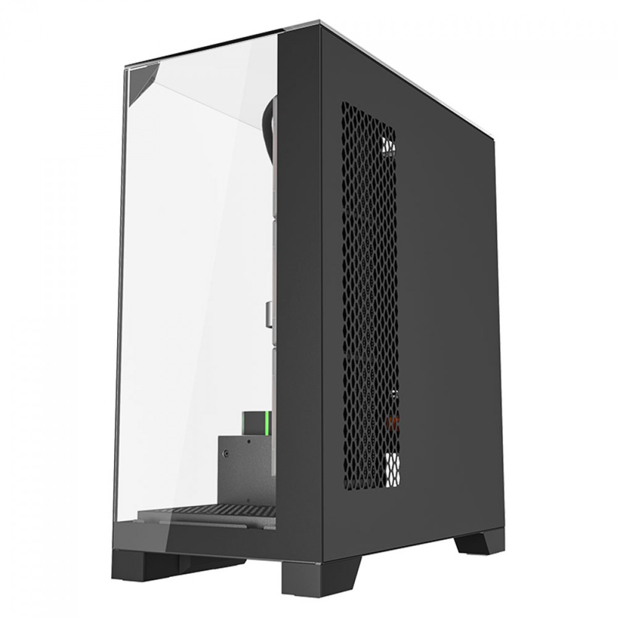Gabinete Gamer Liketec Empire Dark, Mid Tower, Vidro Temperado, ATX, Sem Fonte, Sem Fans, Preto - miniatura 4