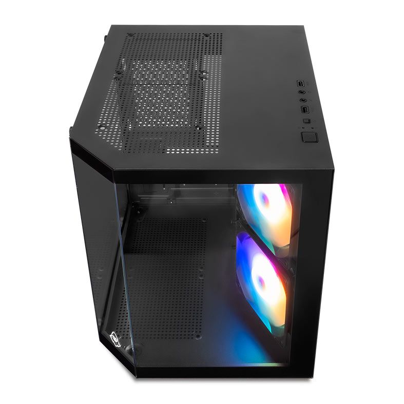Gabinete Gamer Mancer CV700M, Mini-Tower, Lateral de Vidro, Com 2 Fans, Preto, MCR-CV700M-BK-2F - miniatura 3