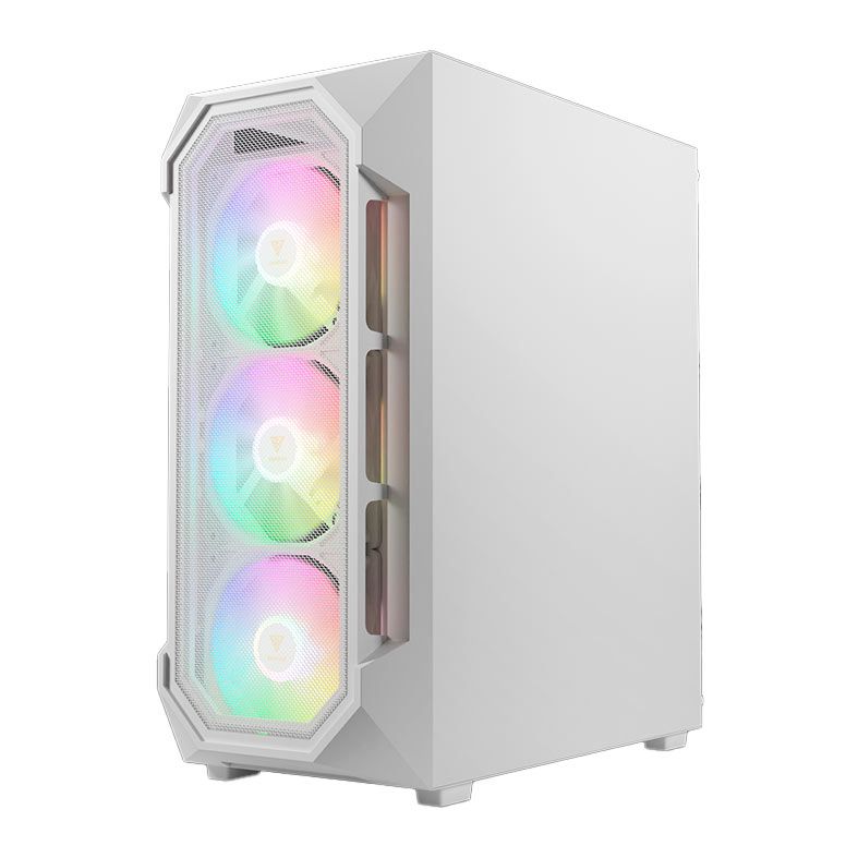 Gabinete Gamer Gamdias Aura GC1 Elite, RGB, Mid-Tower, Lateral De Vidro, Com 4 Fans, Branco, AURA-GC1-ELITEWH - miniatura 6