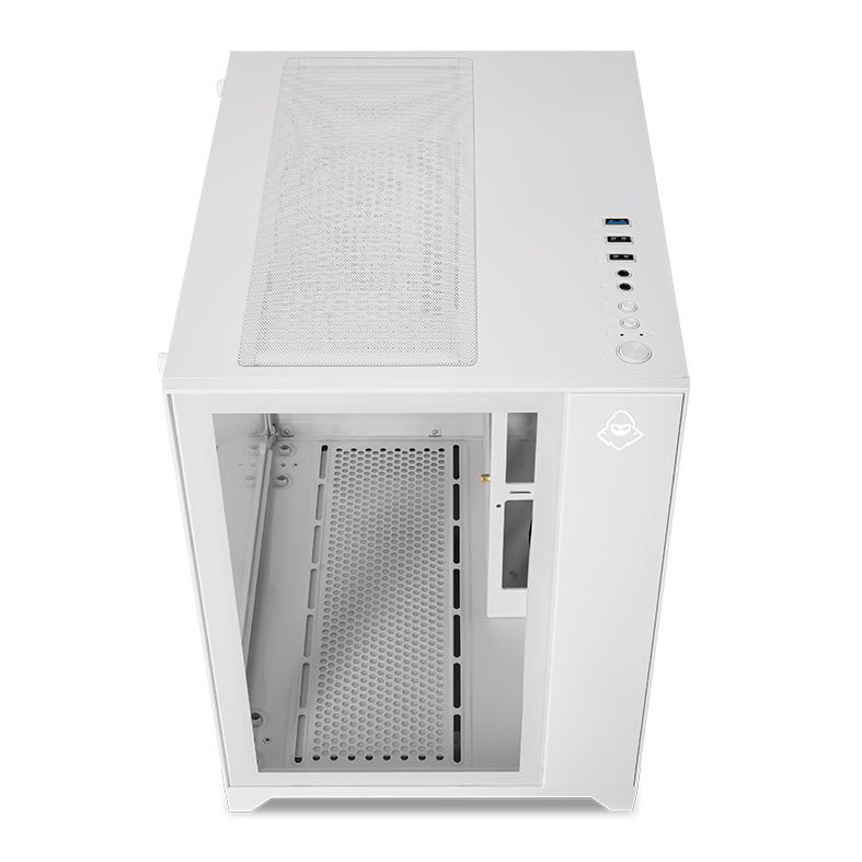 Gabinete Gamer Mancer CV100, Mid-Tower, Lateral De Vidro, Branco, MCR-CV100-WH - miniatura 4