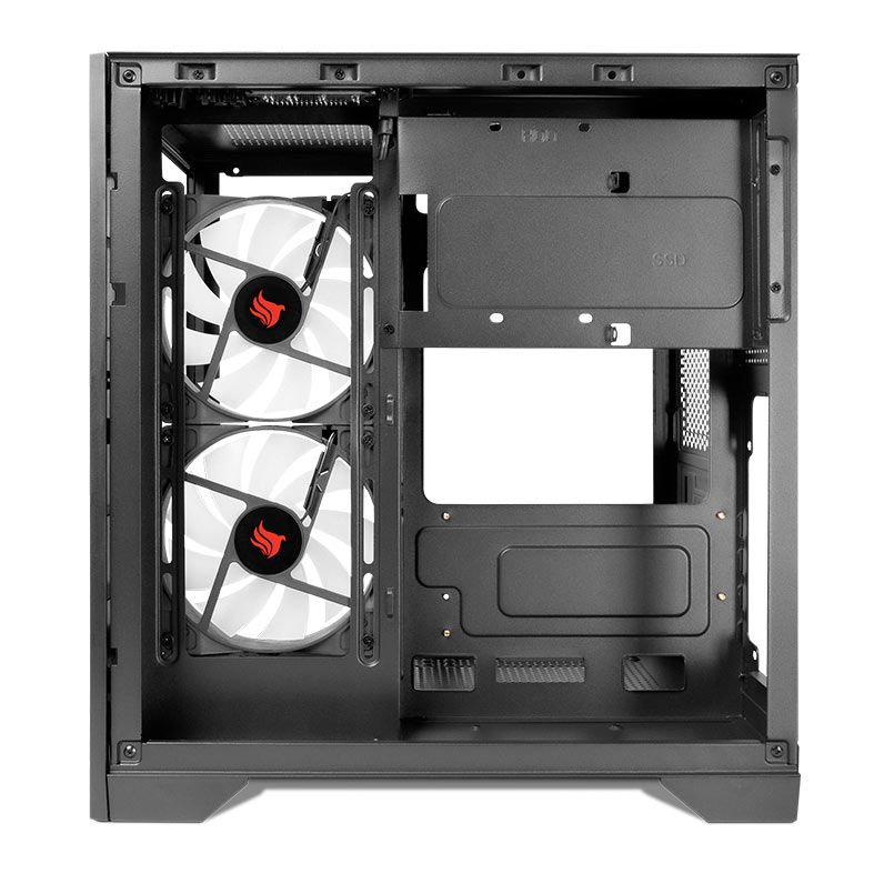 Gabinete Gamer Pichau HX110, Mini-Tower, Lateral de Vidro, Com 2 Fans, Preto, PG-HX110-BK - miniatura 3