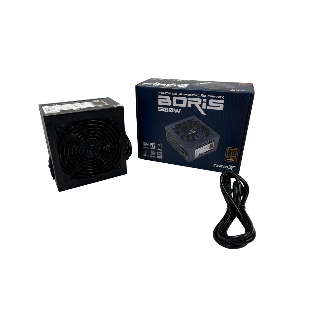 Fonte Gamer CertoX Boris 500W 80 Plus Bronze - miniatura 3