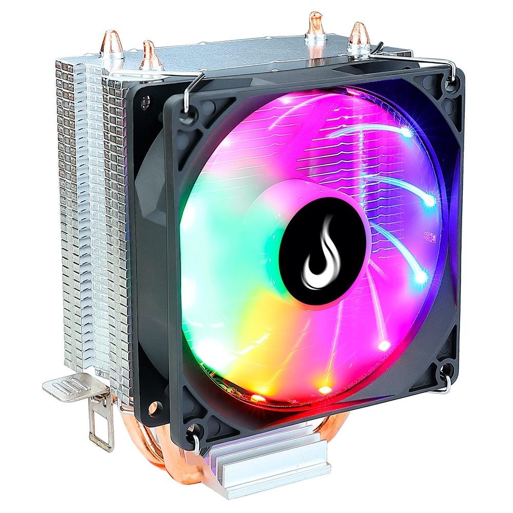 Air Cooler Gamer Rise Mode Z5, LED Rainbow, AMD/Intel, 90mm - foto 1