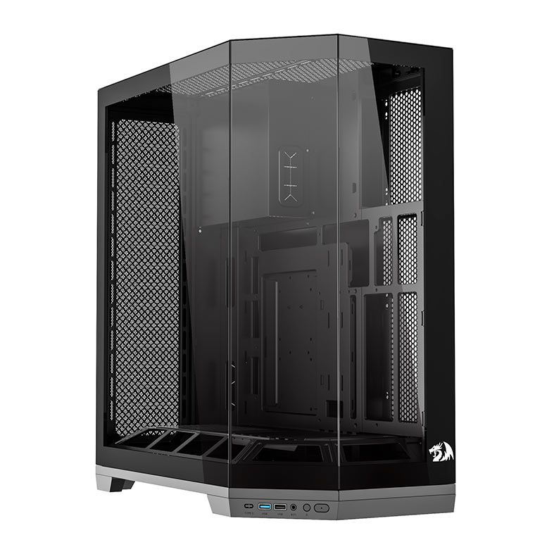 Gabinete Gamer Redragon Edge, Full tower, Lateral de Vidro, Preto, CA-608B - foto 1