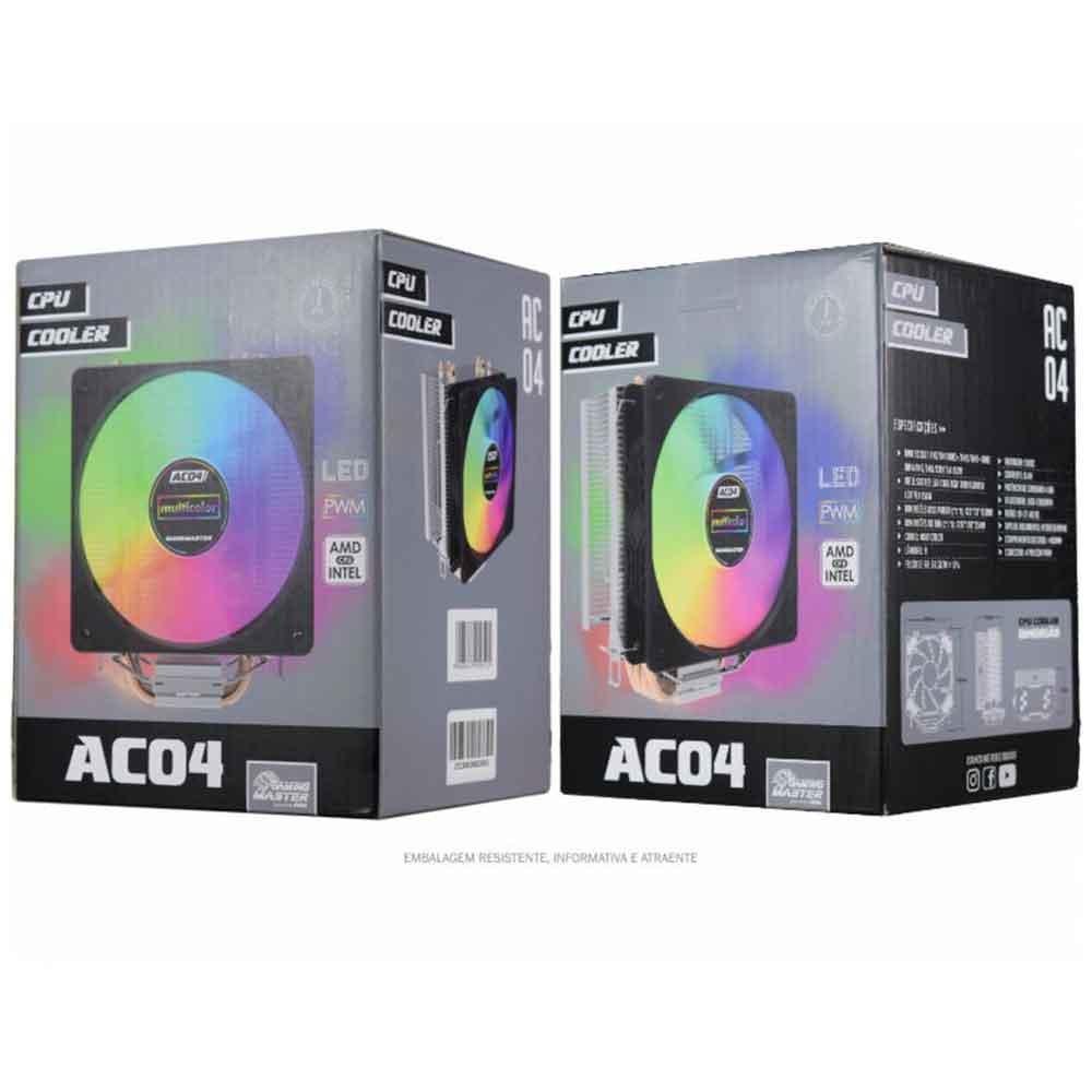 COOLER P/ PROCESSADOR AC04 120MM AMD INTEL LGA1700 - KMEX - miniatura 2