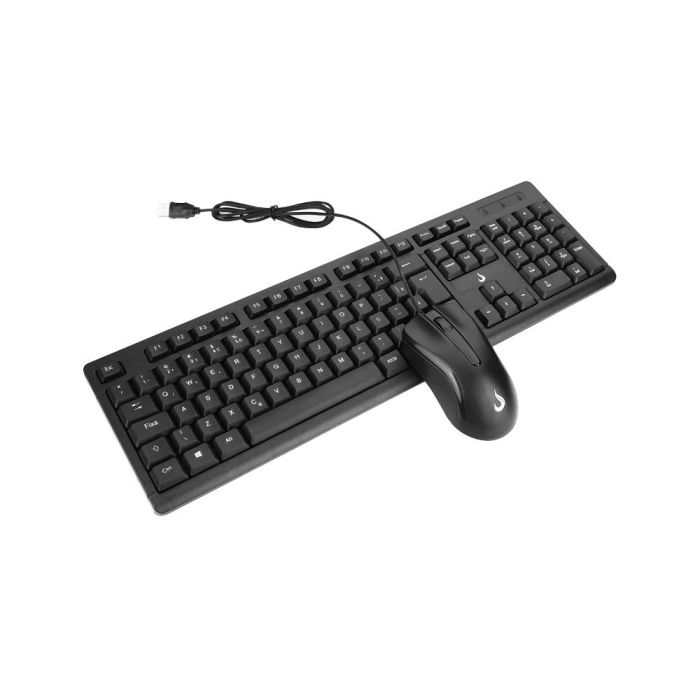 Kit Teclado e Mouse Office Rise Mode OF 01 USB 1000DPI ABNT2 - RM-TM-01-FB - miniatura 3