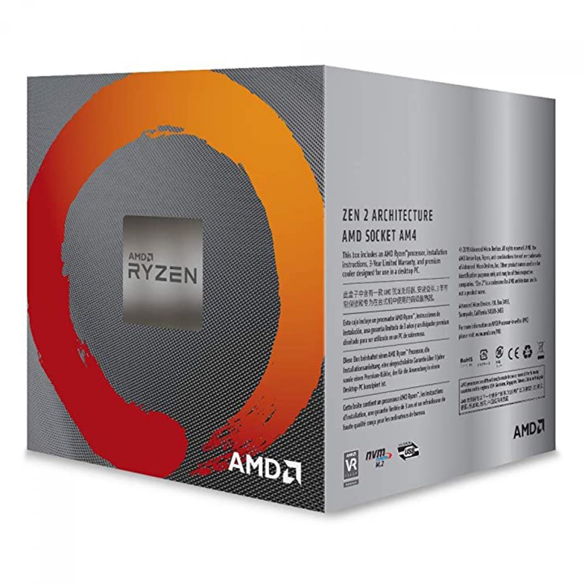 Processador AMD Ryzen 5 1600, 3.2GHz (3.6GHz Max Turbo), Cache 19MB, AM4 - miniatura 3