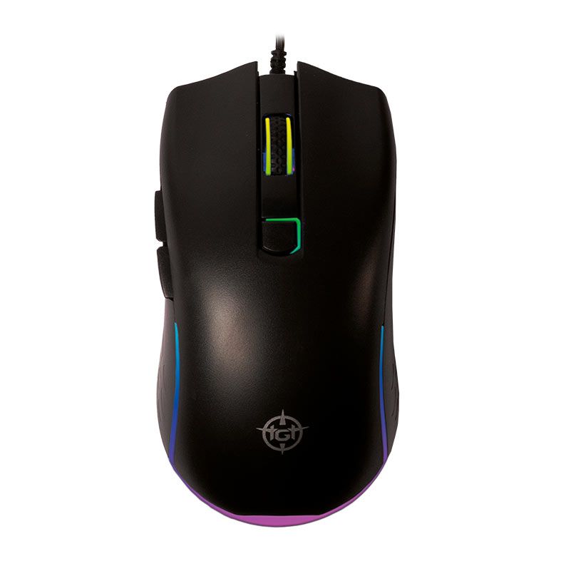 Mouse Gamer TGT GM50, Rainbow, 3600DPI, 6 Botoes, Preto, TGT-GM50-BL01 - foto 1