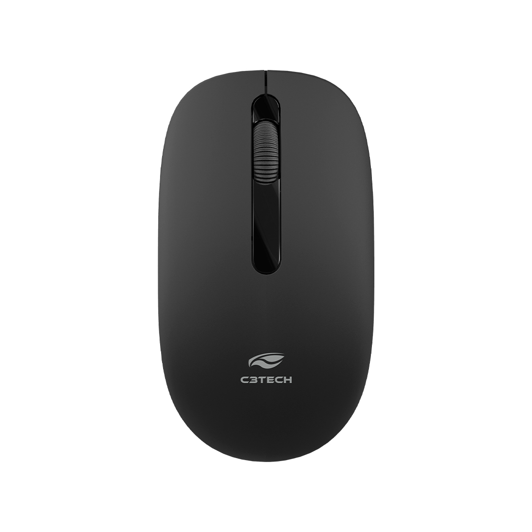 Mouse Sem Fio M-W15BK Preto C3Tech - miniatura 2