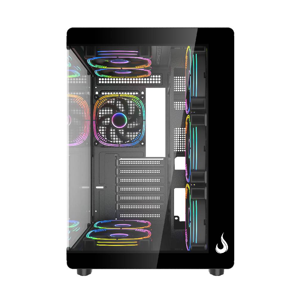 Gabinete Gamer Rise Mode Galaxy Glass X Mid Tower Vidro Temperado USB 3.0 S/ Fan Preto RM-GA-GGX-FB - miniatura 5
