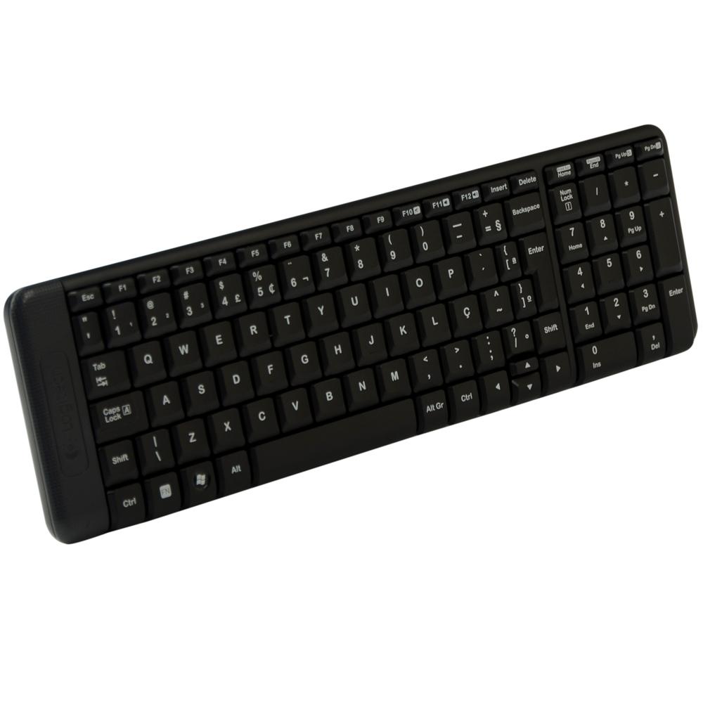 Kit Teclado e Mouse Logitech Wireless MK220 Preto - miniatura 2