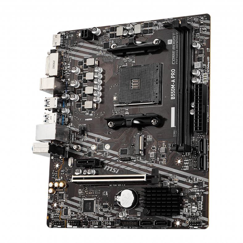 Placa Mae MSI B550M-A PRO, DDR4, Socket AM4, M-ATX, Chipset AMD B550, B550M-A PRO - miniatura 3