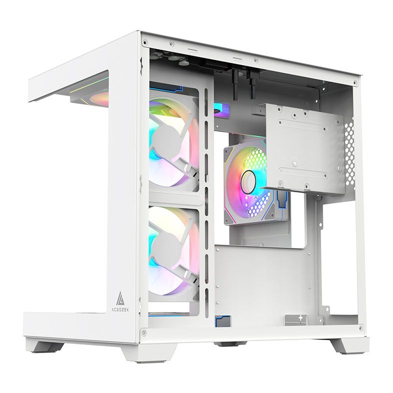 Gabinete Gamer Acegeek Vacancy L375, Mid-Tower, Lateral de Vidro, Branco, AG-VACANCY-L375-WH - miniatura 5