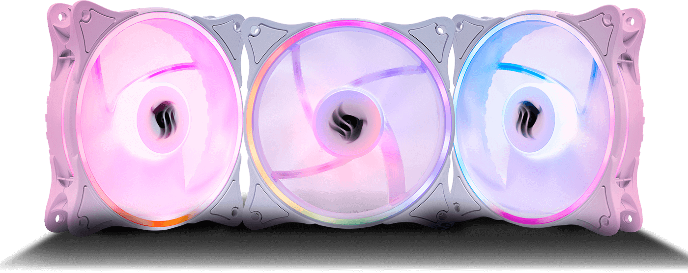Kit Ventoinhas Pichau Dual Ring P1, ARGB, 3x120mm, Branca + Controladora, PG-DRP-WH01 - miniatura 9