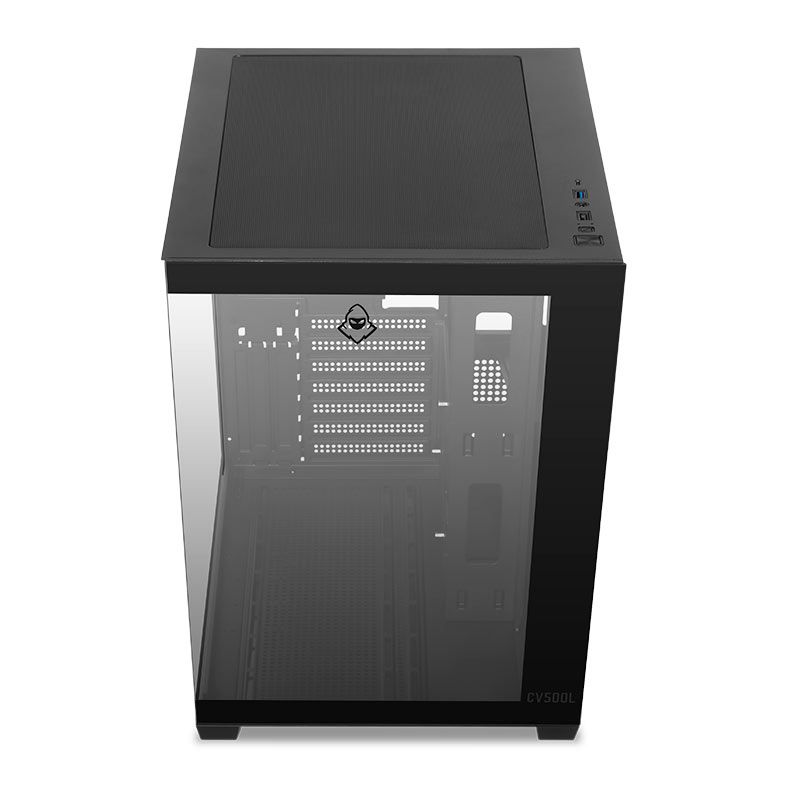 Gabinete Gamer Mancer CV500L, Mid Tower, Lateral De Vidro, Preto, MCR-CV500L-BK - miniatura 7