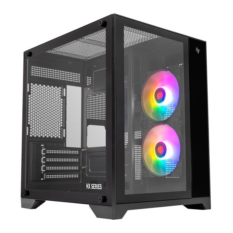 Gabinete Gamer Pichau HX710L, Mid-Tower, Preto, PG-HX71L-BK01 - foto 1