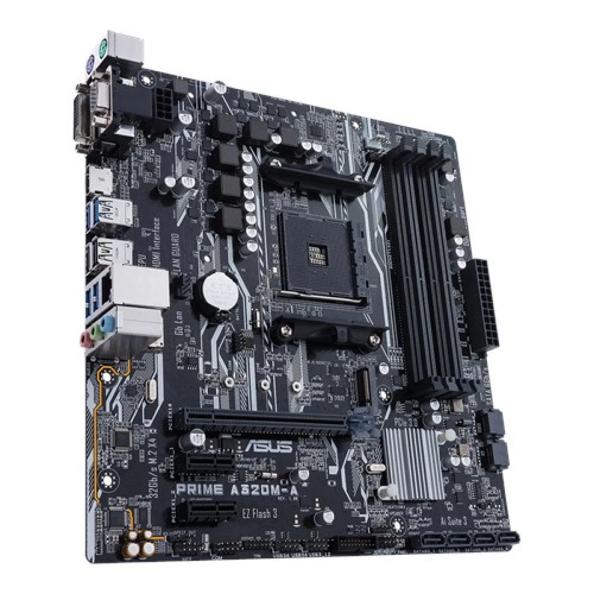 Placa Mãe Asus Prime A320M-A, Chipset A320, AMD AM4, mATX, DDR4 - miniatura 2