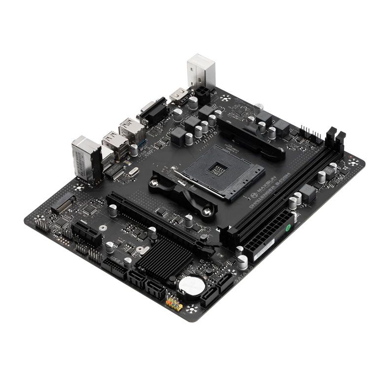 Placa Mae Maxsun Challenger B450M, DDR4, Socket AMD AM4, M-ATX, Chipset AMD B450, MS-CHALLENGER-B450M - miniatura 4