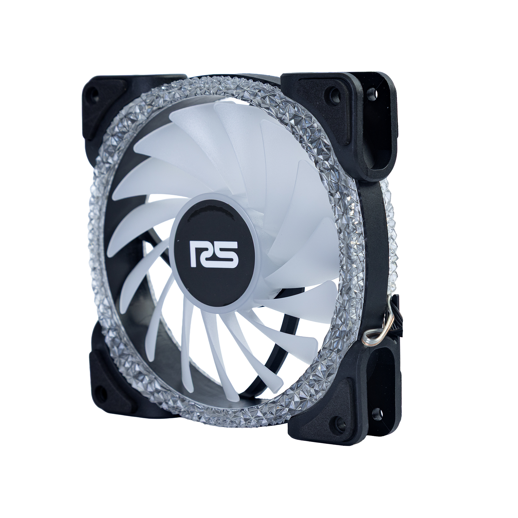 FAN ROUND5 CRYSTAL FORWARD PWM ARGB 120MM BLACK BOX - miniatura 3