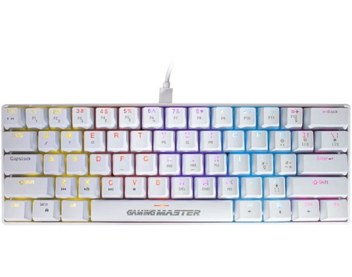 TECLADO KMEX MECANICO GAMER SPECTRAFURY BRANCO KBW8 RBG - foto 1