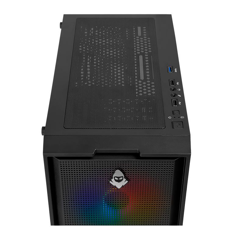 Gabinete Gamer Mancer Narok V2, Rainbow, Com 3 Fans, Preto, MCR-NRK-V2 - miniatura 2