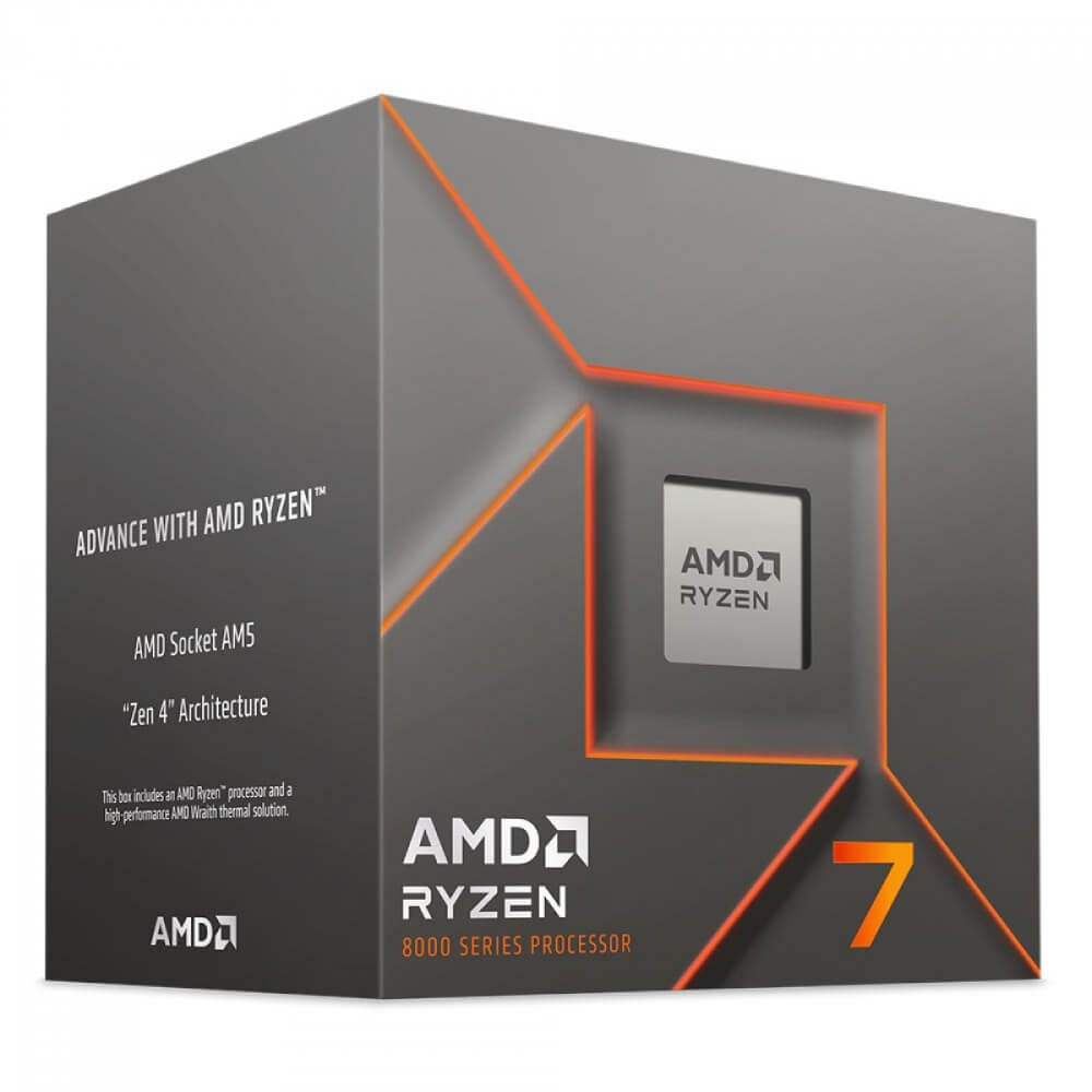 Processador AMD Ryzen 7 8700F AM5 4.1GHz (5.0GHz Max) 8 Cores 16 Threads 24MB Cache - foto 1