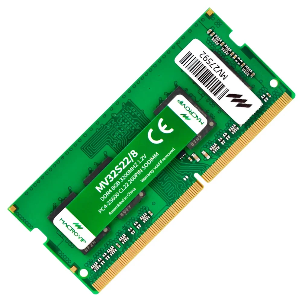 Memória RAM Para Notebook Macrovip, DDR4, 8GB, 3200mhz - Mv32s22/8 - foto 1
