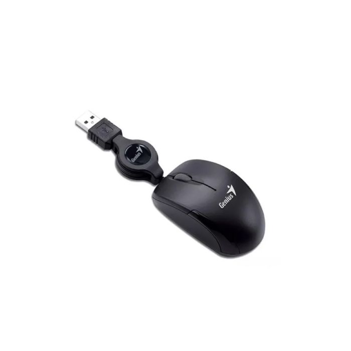 Mouse Genius Micro Traveler V2 3 Botões USB 1000 DPI Preto - foto 1