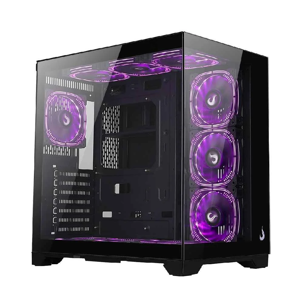 Gabinete Gamer Rise Mode Galaxy Glass Standard V2 Mid Tower Vidro Temperado USB 3.0 S/ Fans Preto - RM-GA-GGST2-FB - miniatura 6