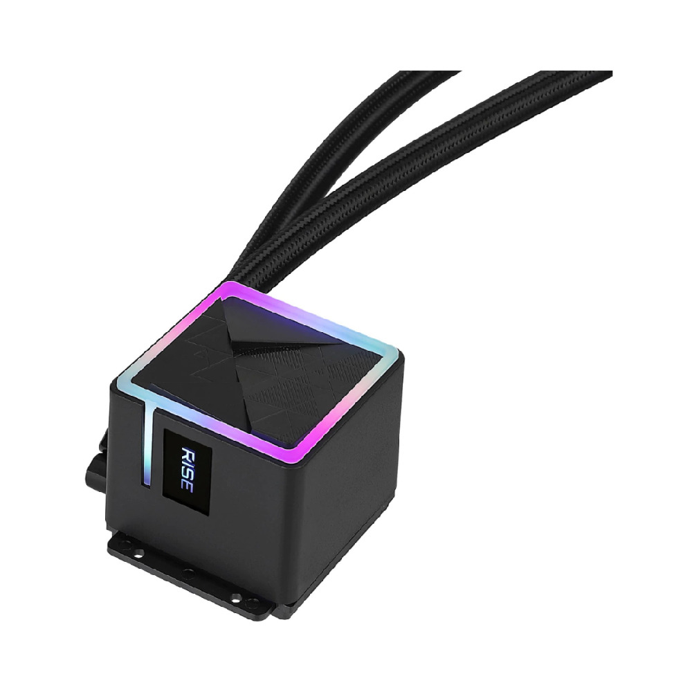Water Cooler Rise Mode Black 240mm RGB Rainbow - RM-WCB-02-RBW - miniatura 4
