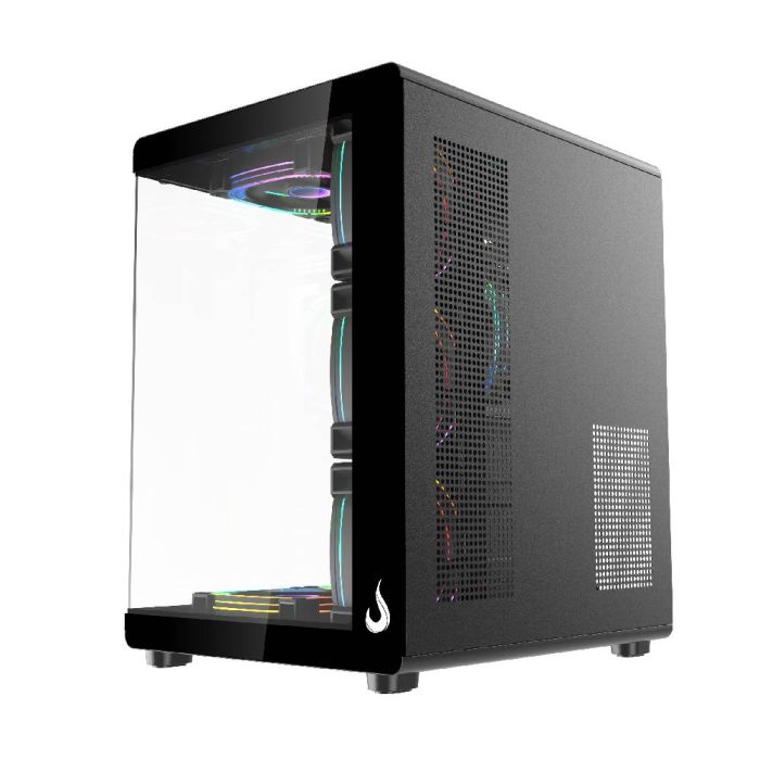 Gabinete Gamer Rise Mode Galaxy Glass X Mid Tower Vidro Temperado USB 3.0 S/ Fan Preto RM-GA-GGX-FB - miniatura 3