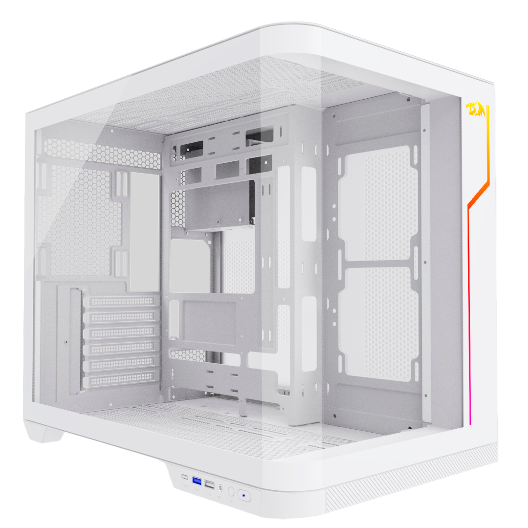Gabinete Redragon Wideload Extreme Vidro Curvo Branco - miniatura 2