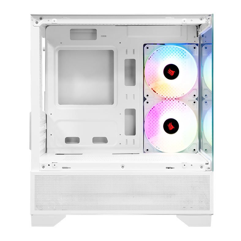 Gabinete Gamer Pichau Magpie 4B, Mini-Tower, lateral de Vidro, Com 2 Fans, Branco, PG-MAG4B-WH2 - miniatura 3