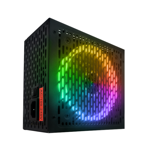 FONTE BRX ATX 500W AUTOMATICA RGB  80 PLUS - miniatura 2