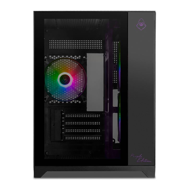 Gabinete Gamer Mancer CV100 Purple Edition, Mid-Tower, Lateral De Vidro, Com 3 Fans, Preto, MCR-CV10 - miniatura 3