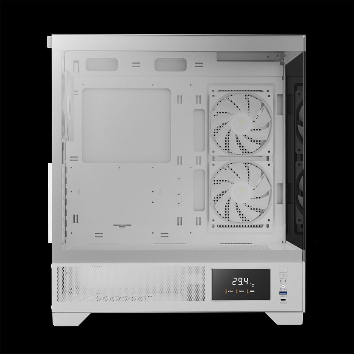 Gabinete Gamer Gamdias Atlas M1 WH, Mid Tower, Vidro Temperado, ATX, White, Sem Fonte, Com 3 Fans ARGB - miniatura 3