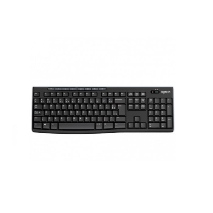 Teclado Membrana Logitech K270 Multimidia S/Fio Preto - foto 1