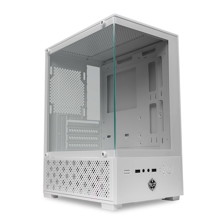 Gabinete Gamer TGT Legion, Mini-Tower, Lateral de Vidro, Branco, TGT-LGN-WH - foto 1
